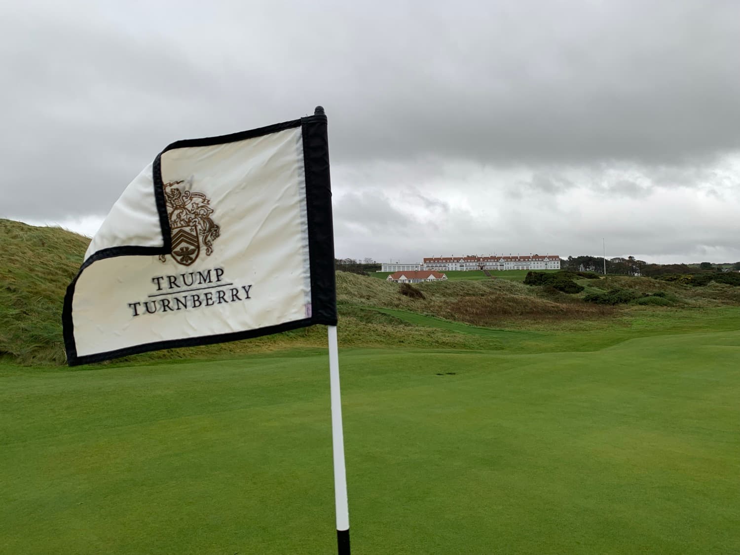 The flag on the links at Trump Turnberry