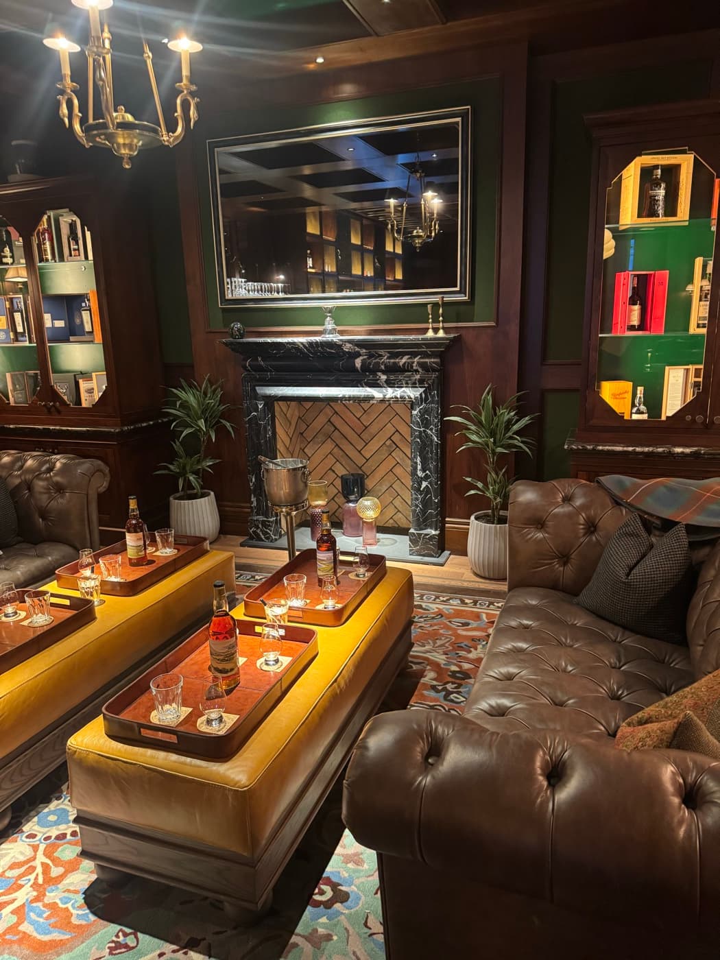 A whisky tasting in Scotland